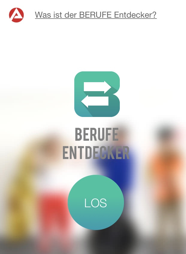 Screenshot Berufeentdecker Arbeitsagentur App