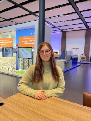 Johanna macht ihre Ausbildung zur Kauffrau im Groß- und Außenhandelsmanagement in Vechta